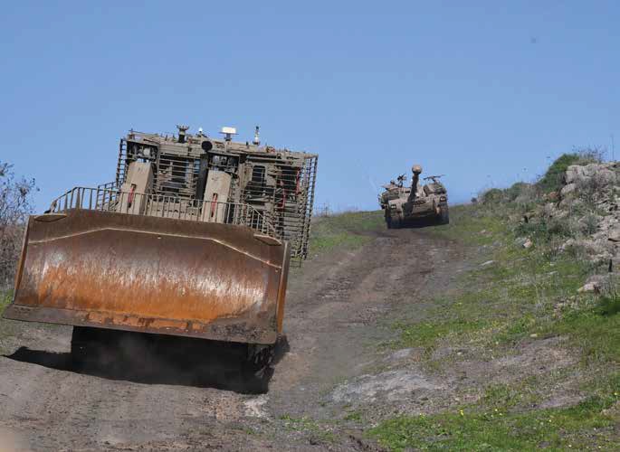 שילוב כוחות בין גדוד ארטילרי לכוחות צמ"ה. "יש רק אמנות אחת, והיא הטקטיקה של הכוח המשולב" (צילום: רון נחמני)