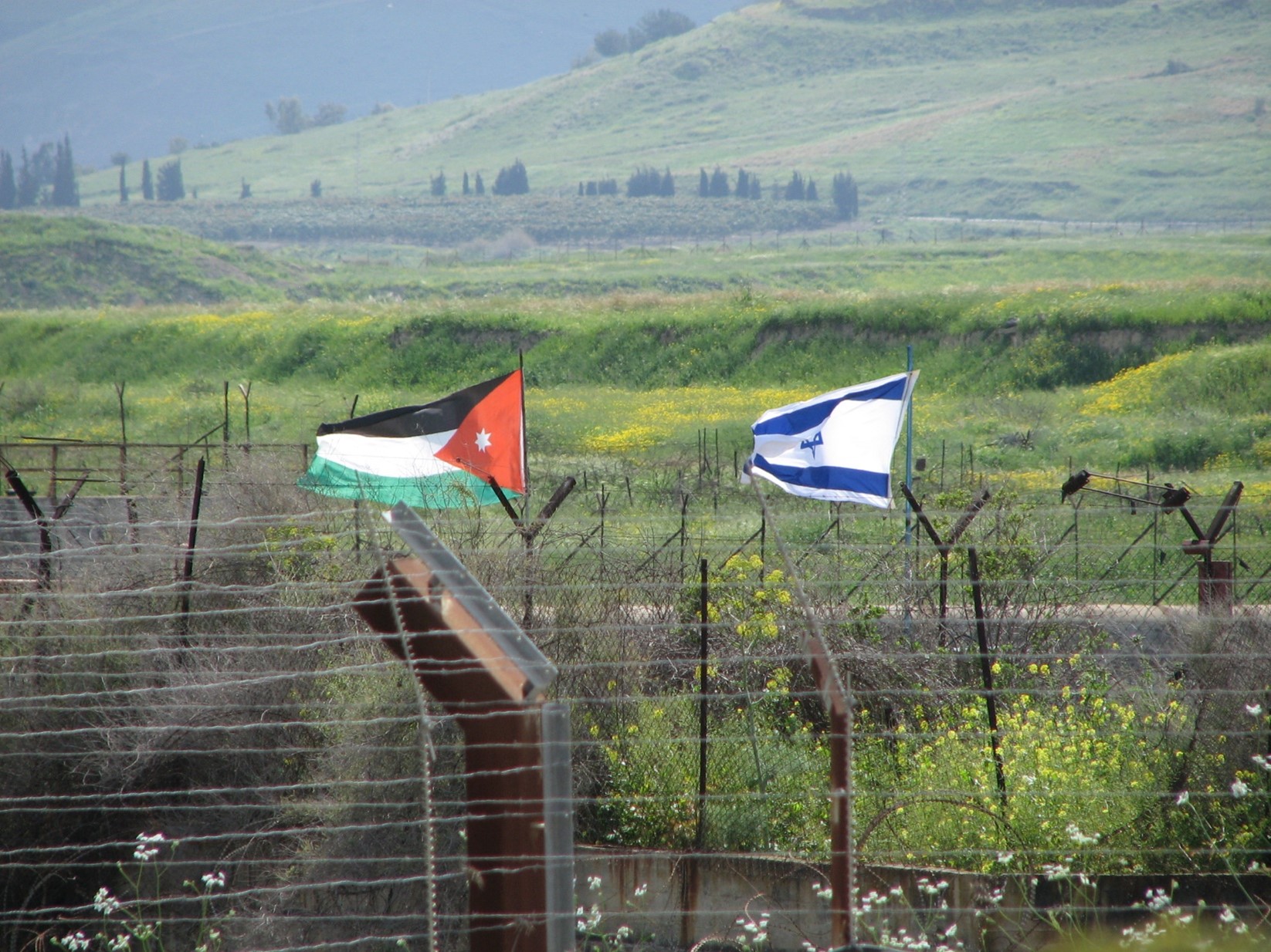 דגלי ירדן וישראל, עמק הירדן. צילום: אודי סטיינוול, ויקיפדיה